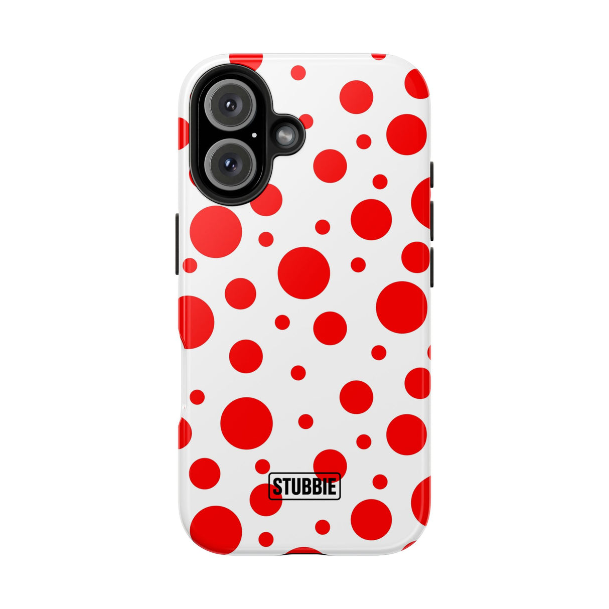 STUBBIE Phone Case for Apple iPhone - Red Polka Dot Phone Case