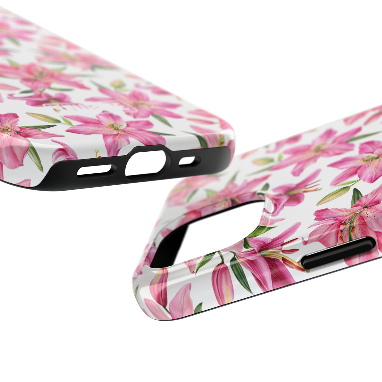 STUBBIE Phone Case for Apple iPhone - Pink Lily Flower Phone Case