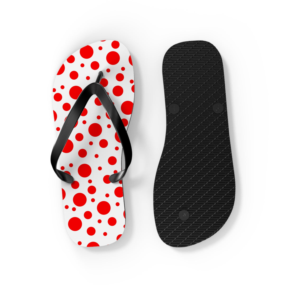 Red Polka Dot Flip Flops