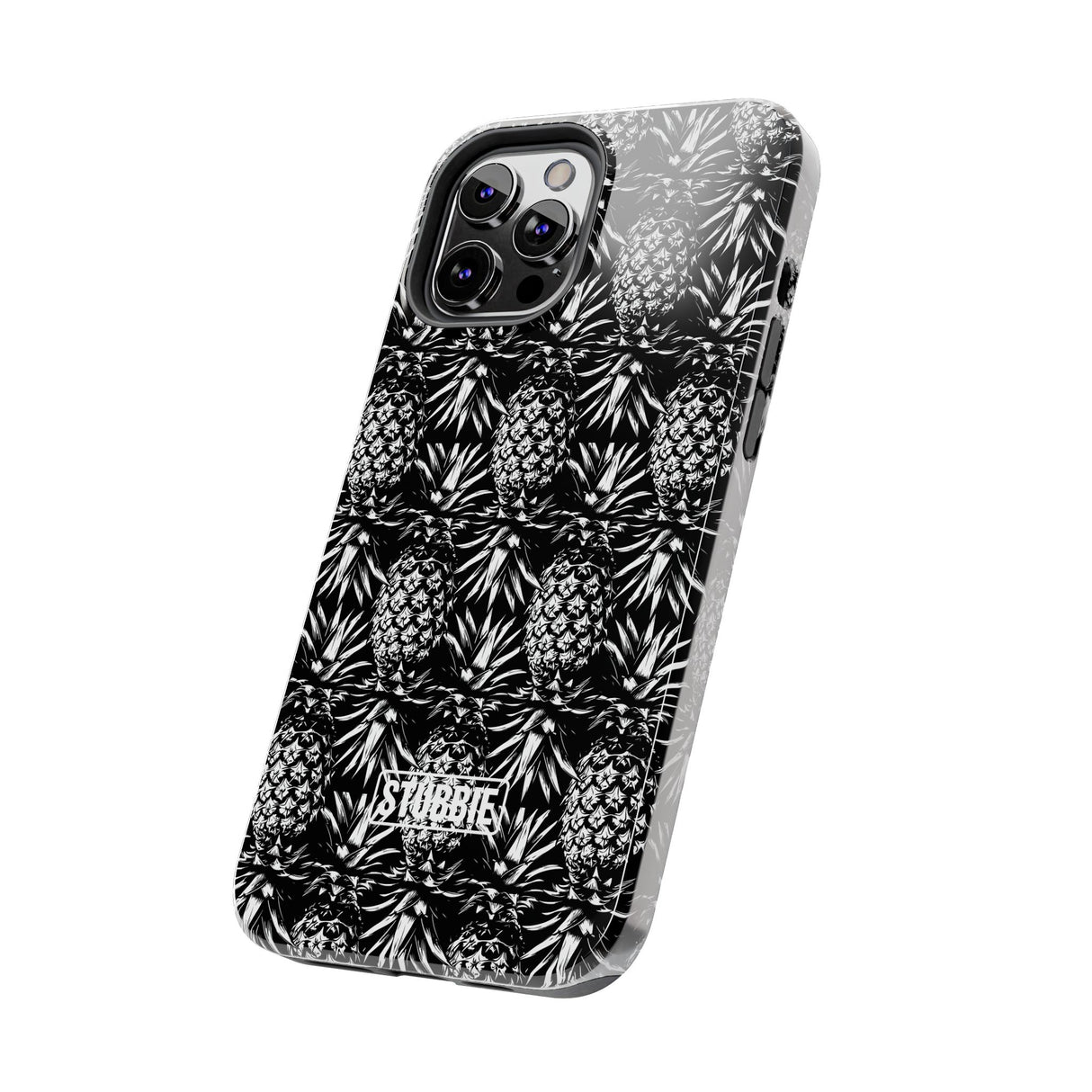 STUBBIE Phone Case for Apple iPhone - Black And White Pineapple Phone Case