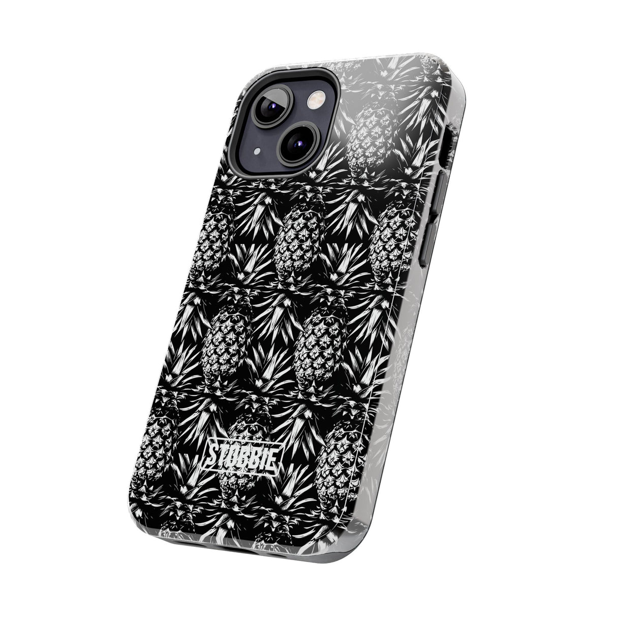 STUBBIE Phone Case for Apple iPhone - Black And White Pineapple Phone Case