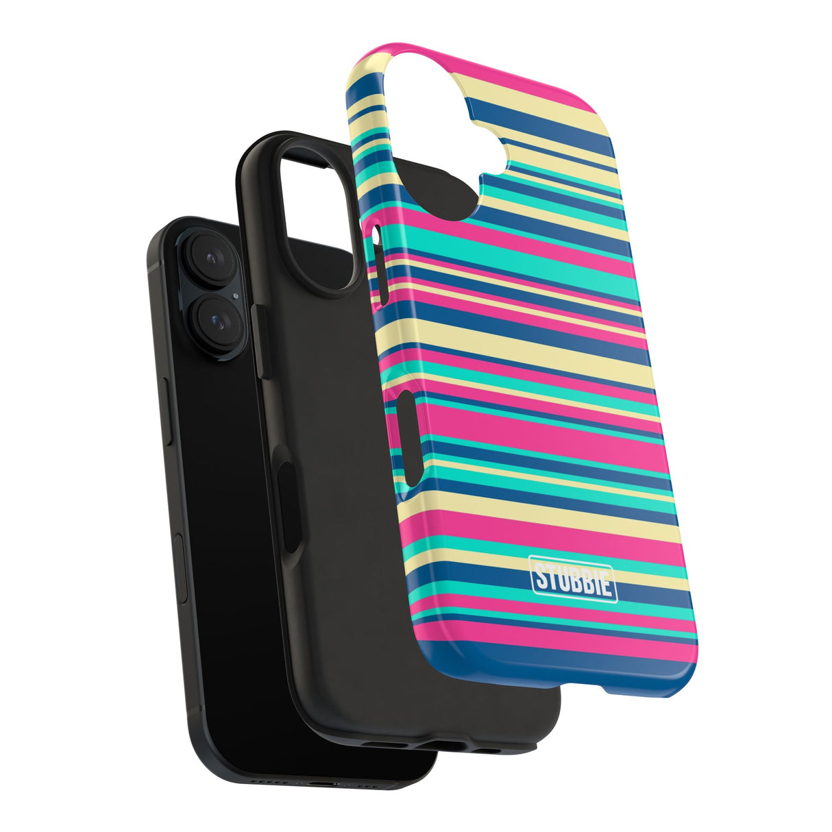 STUBBIE Phone Case for Apple iPhone - Coloured Stripes Phone Case