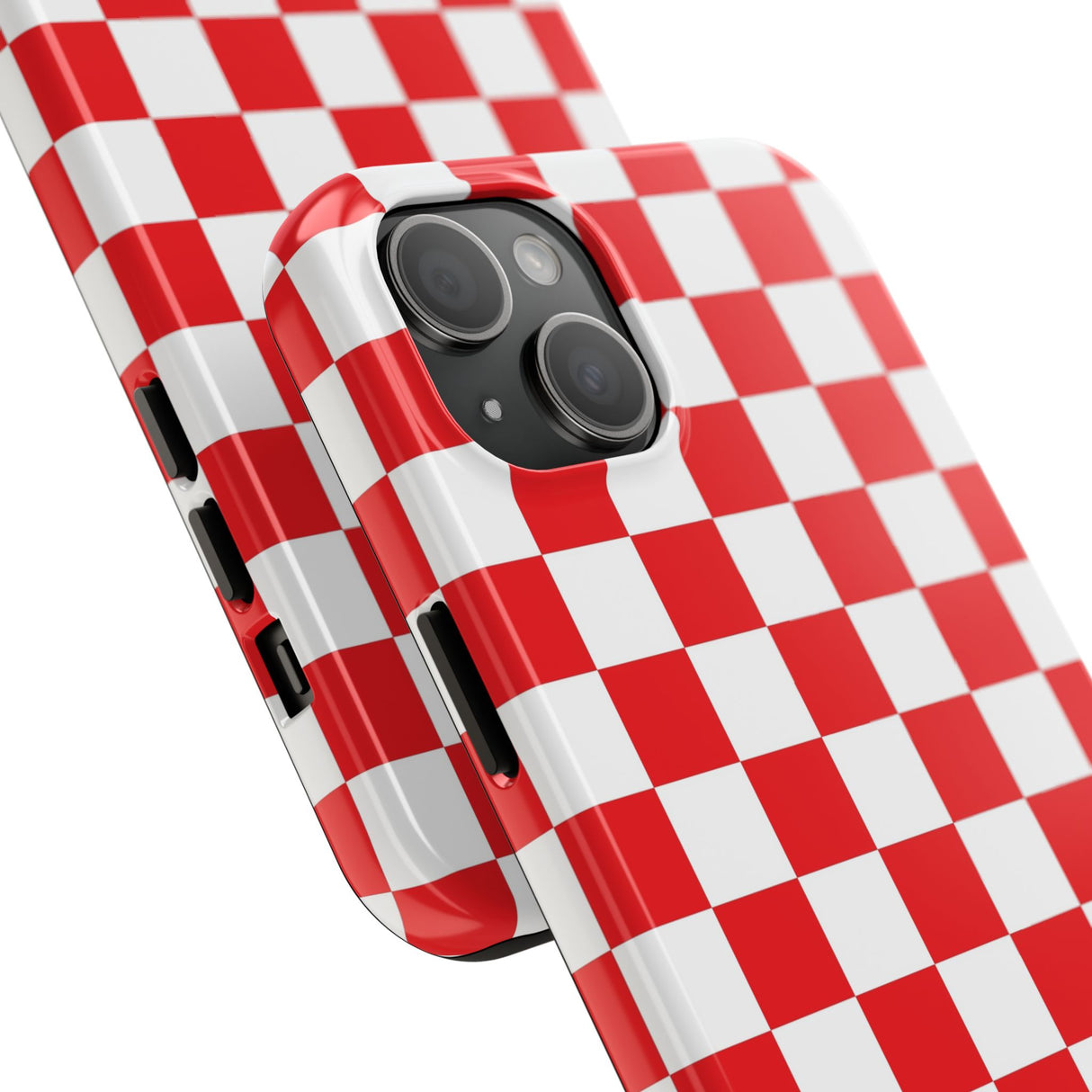 STUBBIE Phone Case for Apple iPhone - Red Checkered Phone Case
