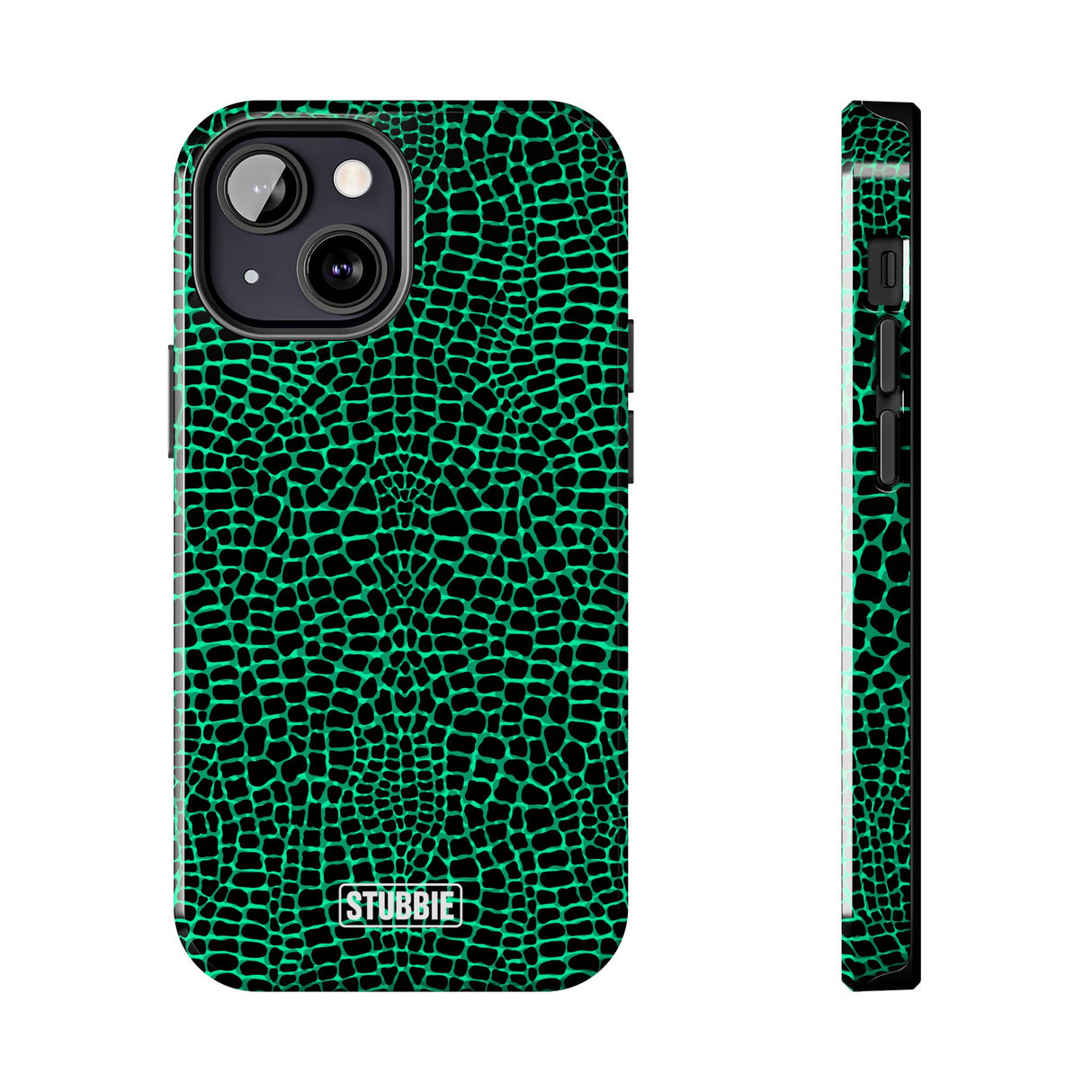 STUBBIE Phone Case for Apple iPhone - Green Croc Phone Case