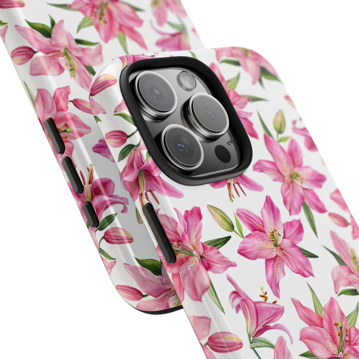 STUBBIE Phone Case for Apple iPhone - Pink Lily Flower Phone Case