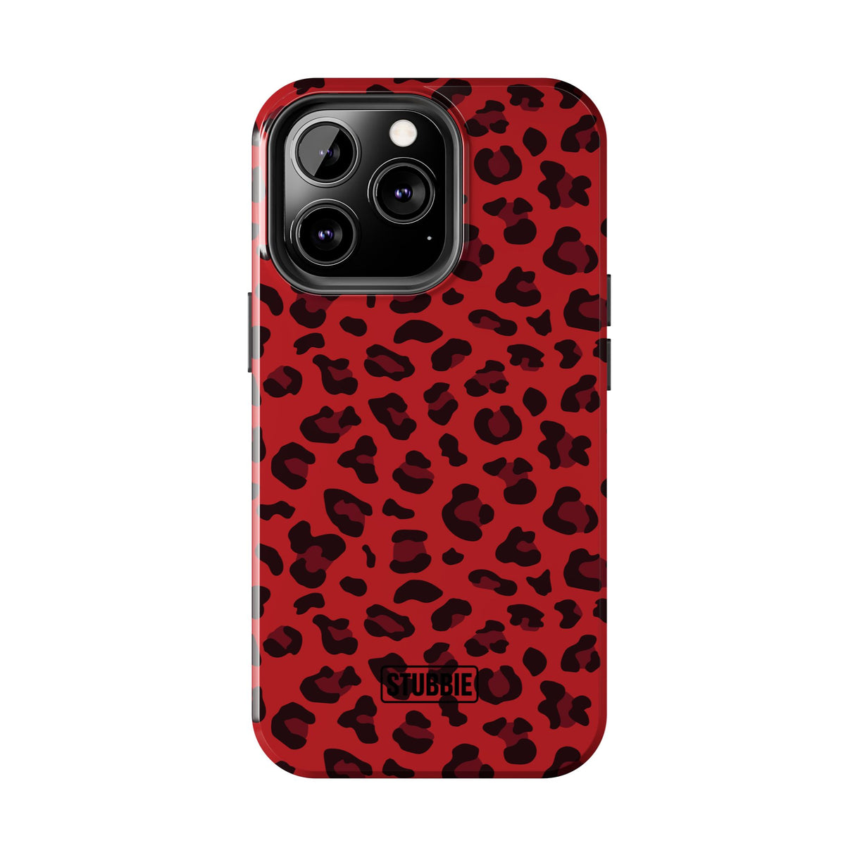 STUBBIE Phone Case for Apple iPhone - Red Leopard Phone Case