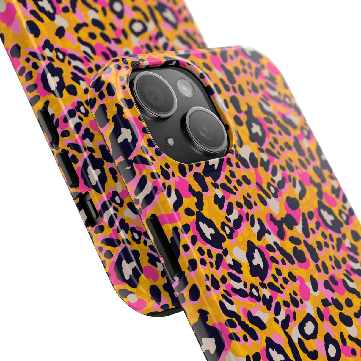 STUBBIE Phone Case for Apple iPhone - Pink Orange Leopard Phone Case
