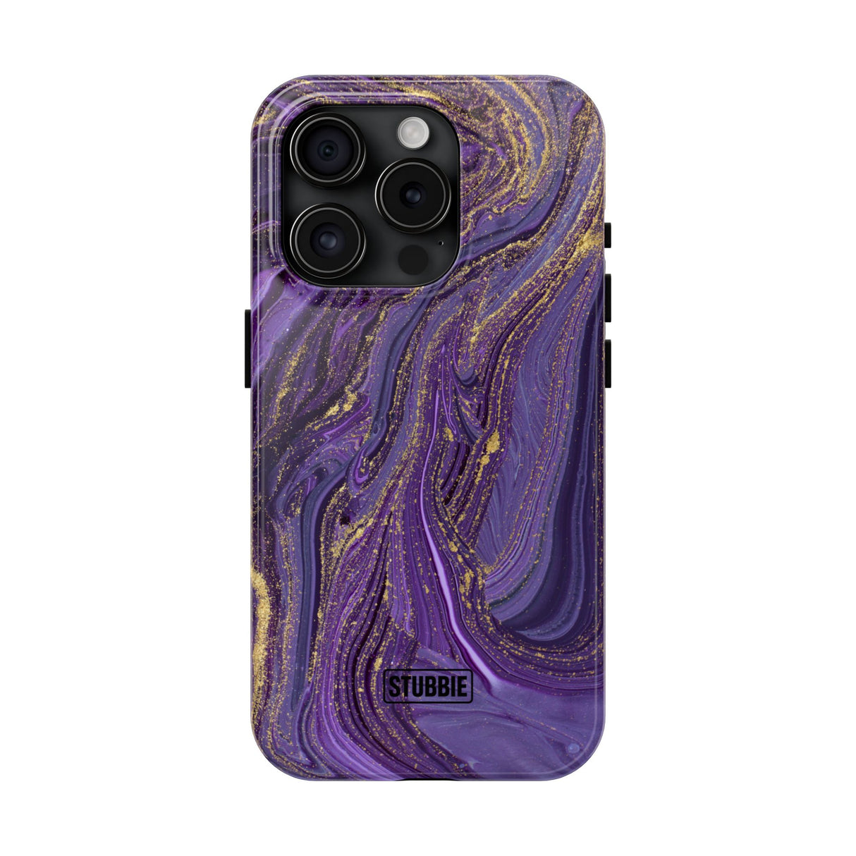 STUBBIE Phone Case for Apple iPhone - Purple Marble Phone Case