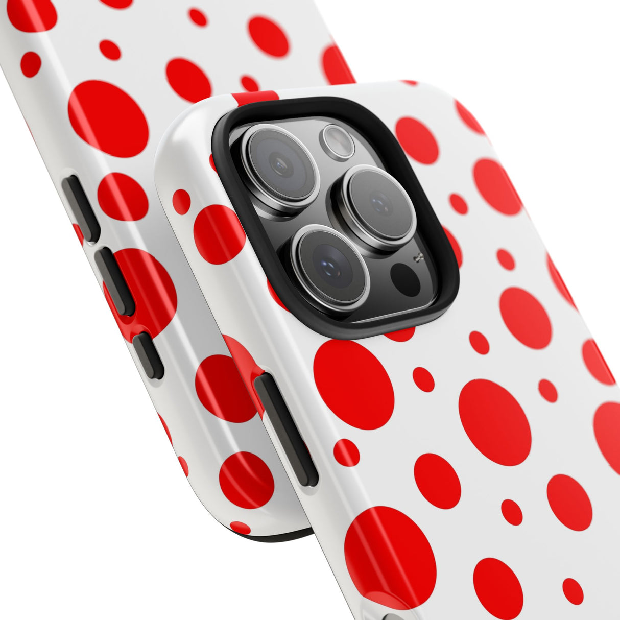 STUBBIE Phone Case for Apple iPhone - Red Polka Dot Phone Case