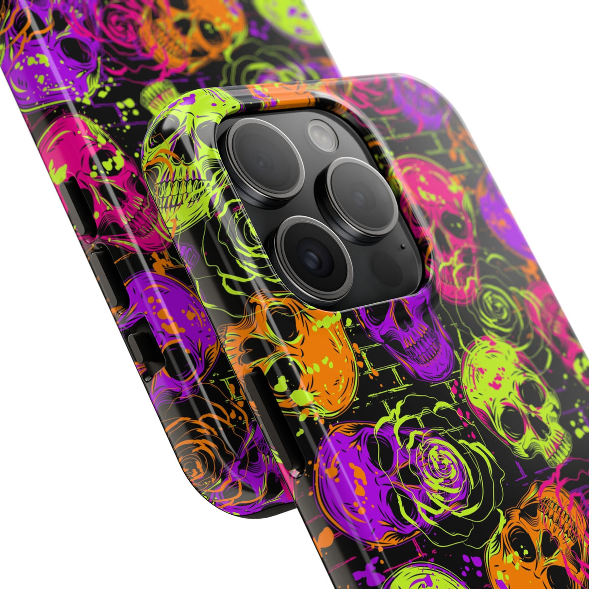 STUBBIE Phone Case for Apple iPhone - Neon Skulls Phone Case