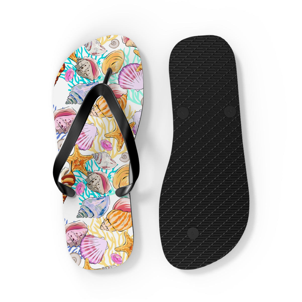 Flip Flops With Seashells