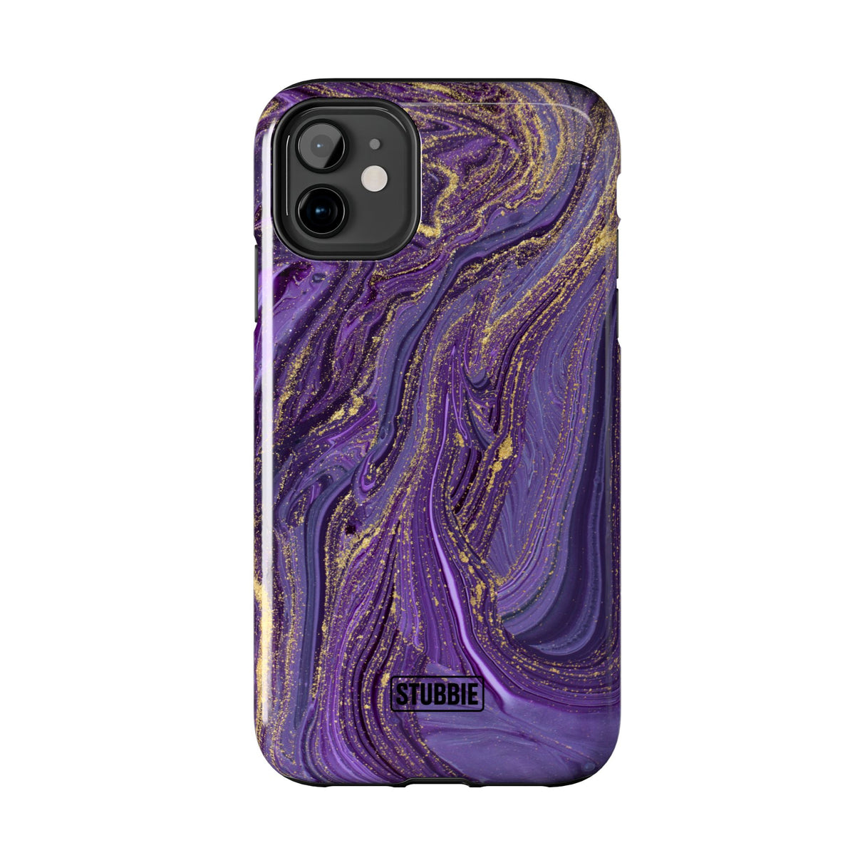 STUBBIE Phone Case for Apple iPhone - Purple Marble Phone Case