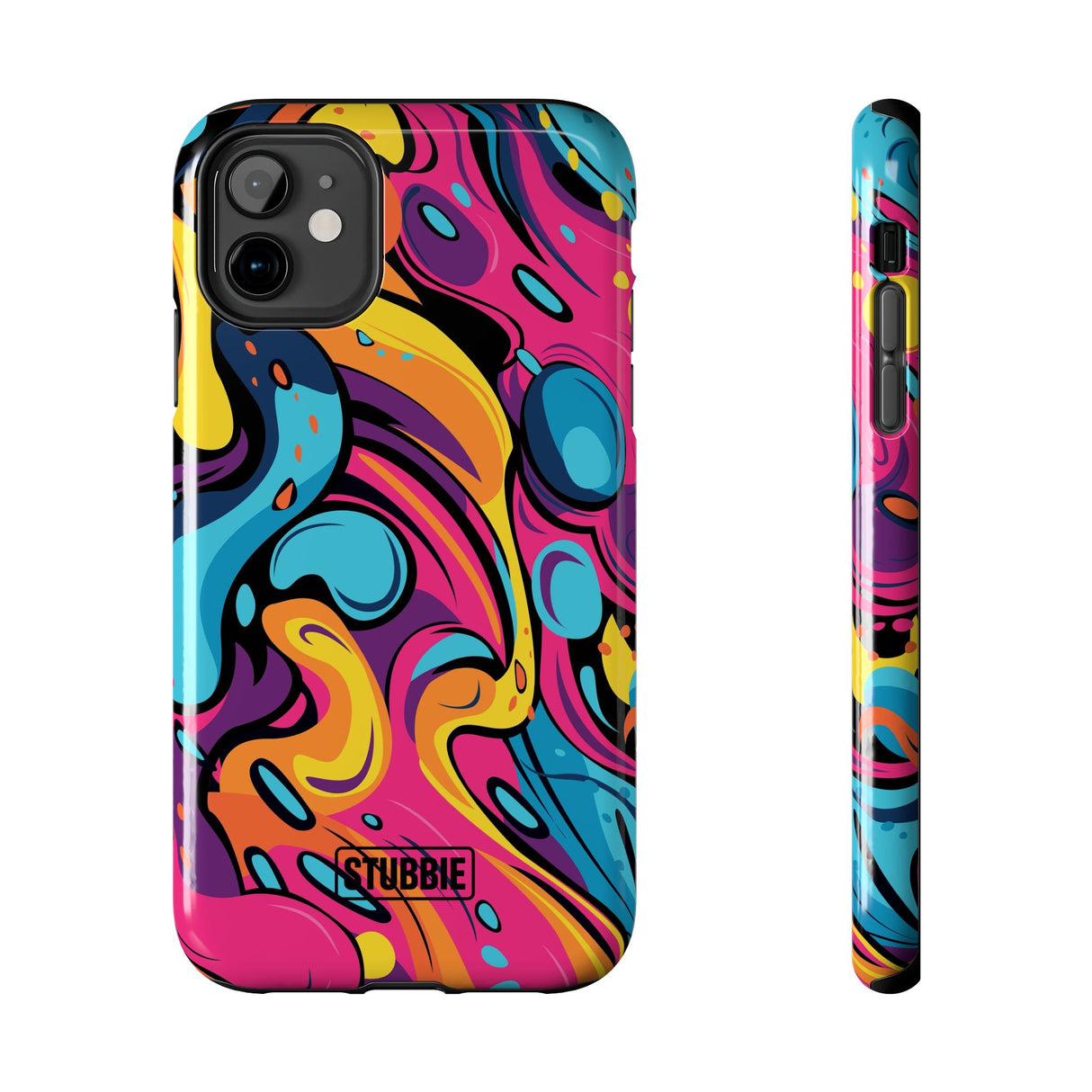 STUBBIE Phone Case for Apple iPhone - Messy Bright Paint Phone Case