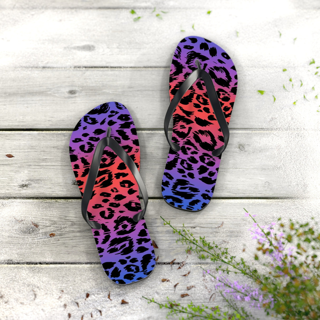 STUBBIE Flip Flops - Disco Leopard STUBBIE