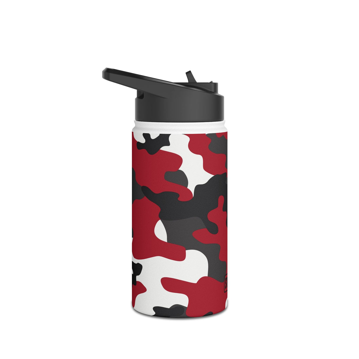 Red Camouflage Stainless Steel Water Bottle