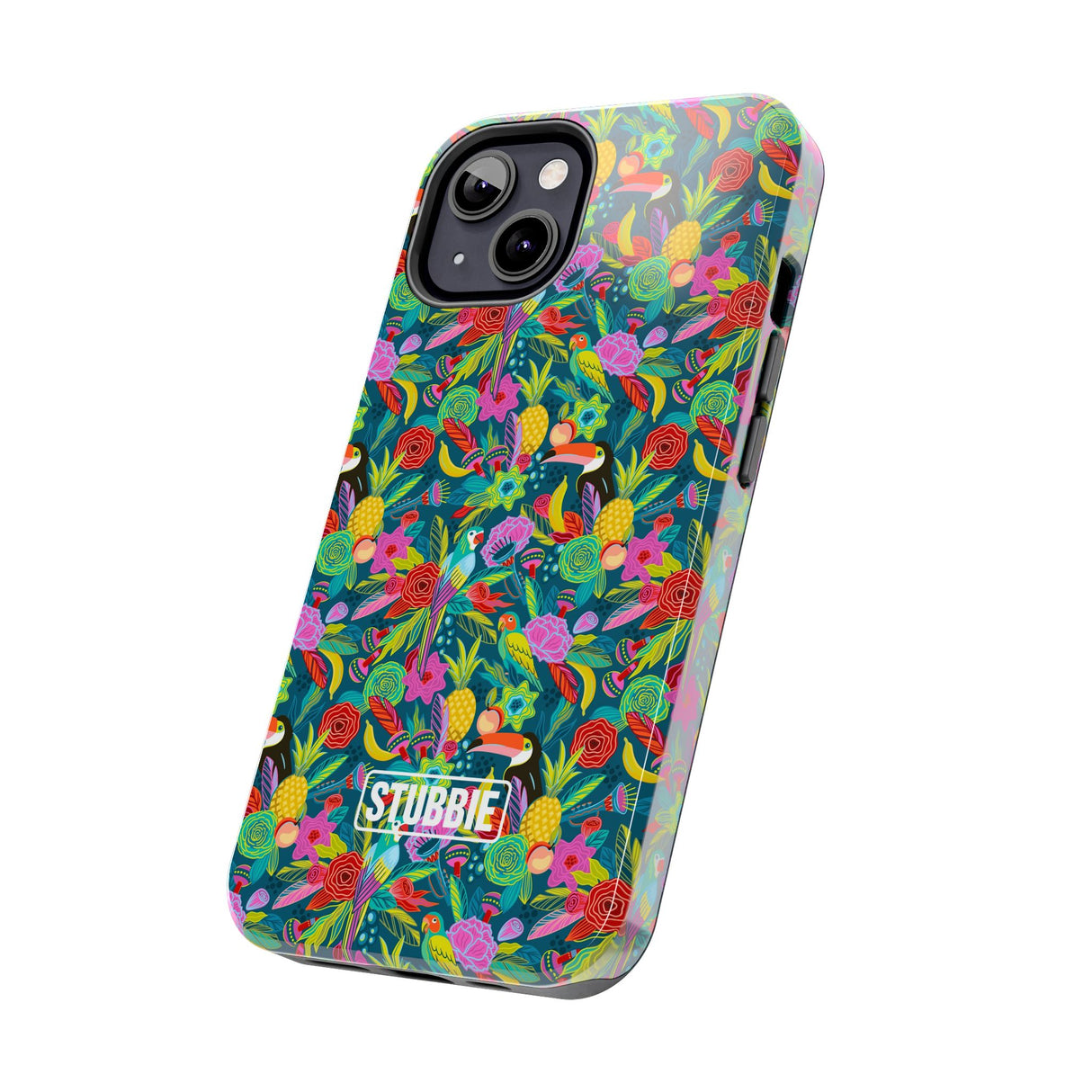 STUBBIE Phone Case for Apple iPhone - Hiding Jungle Birds Stubbie