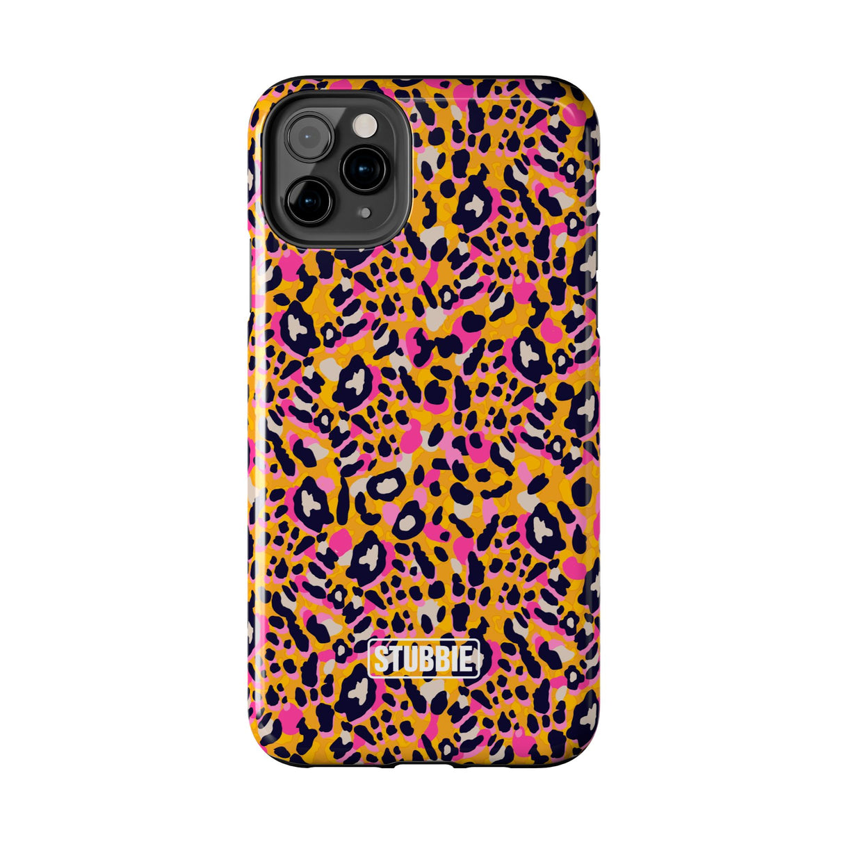 STUBBIE Phone Case for Apple iPhone - Pink Orange Leopard Phone Case