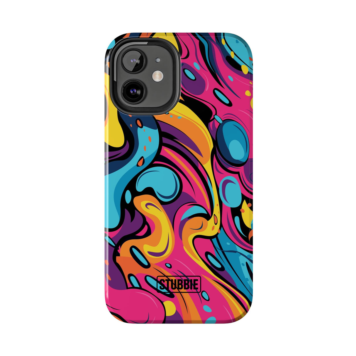 STUBBIE Phone Case for Apple iPhone - Messy Bright Paint Phone Case
