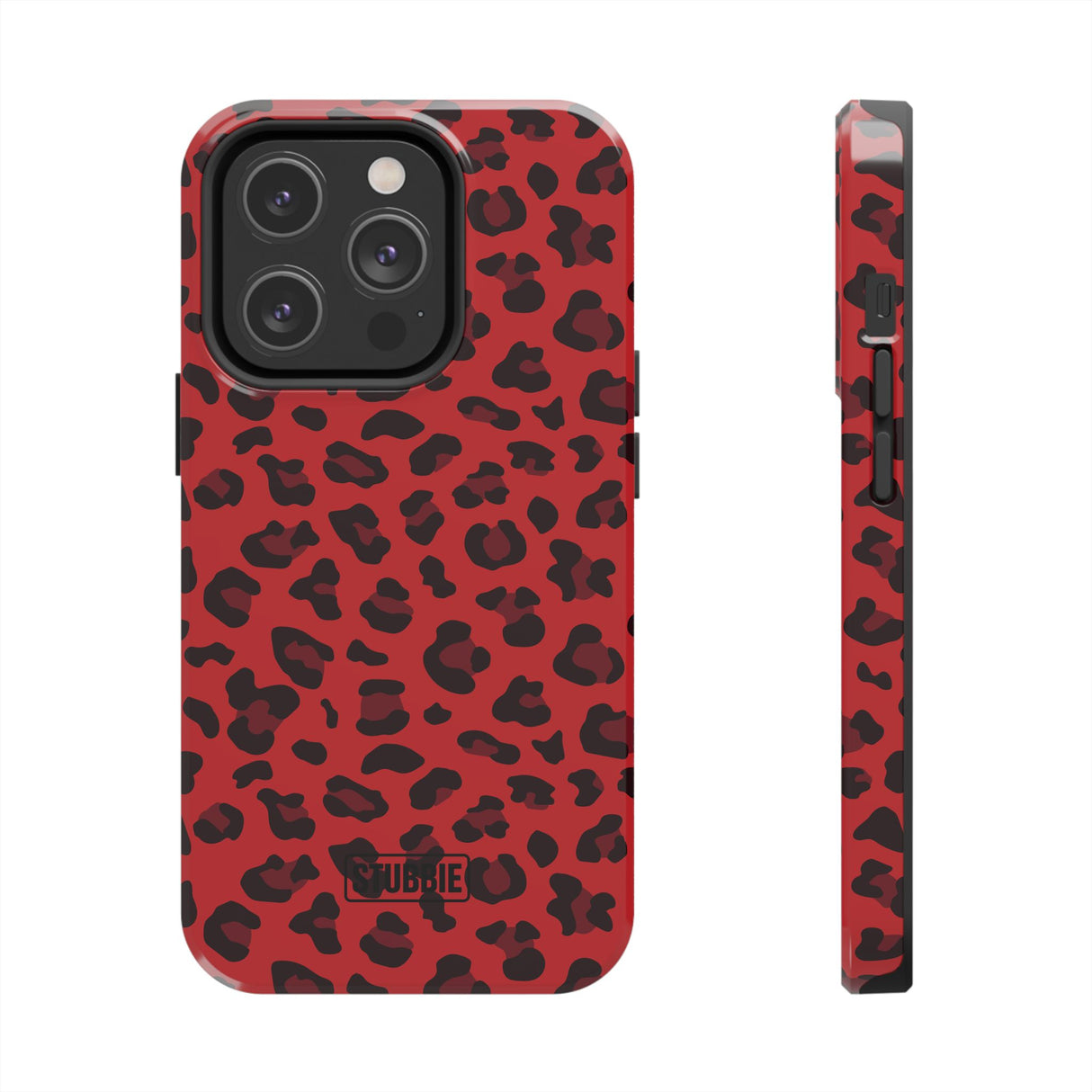STUBBIE Phone Case for Apple iPhone - Red Leopard Phone Case