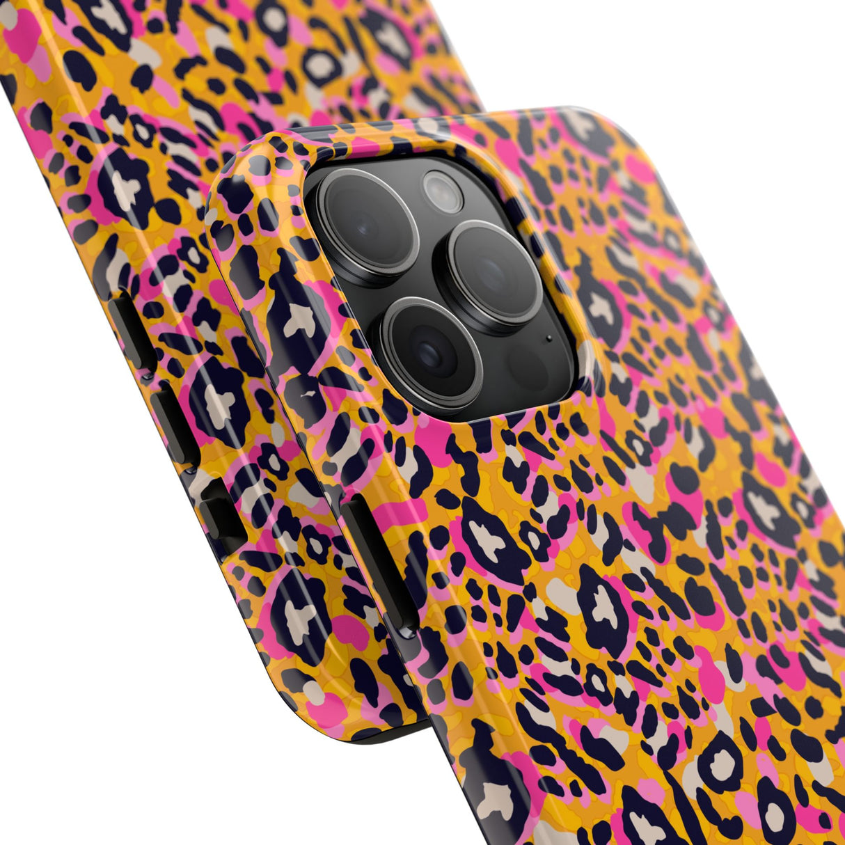 STUBBIE Phone Case for Apple iPhone - Pink Orange Leopard Phone Case
