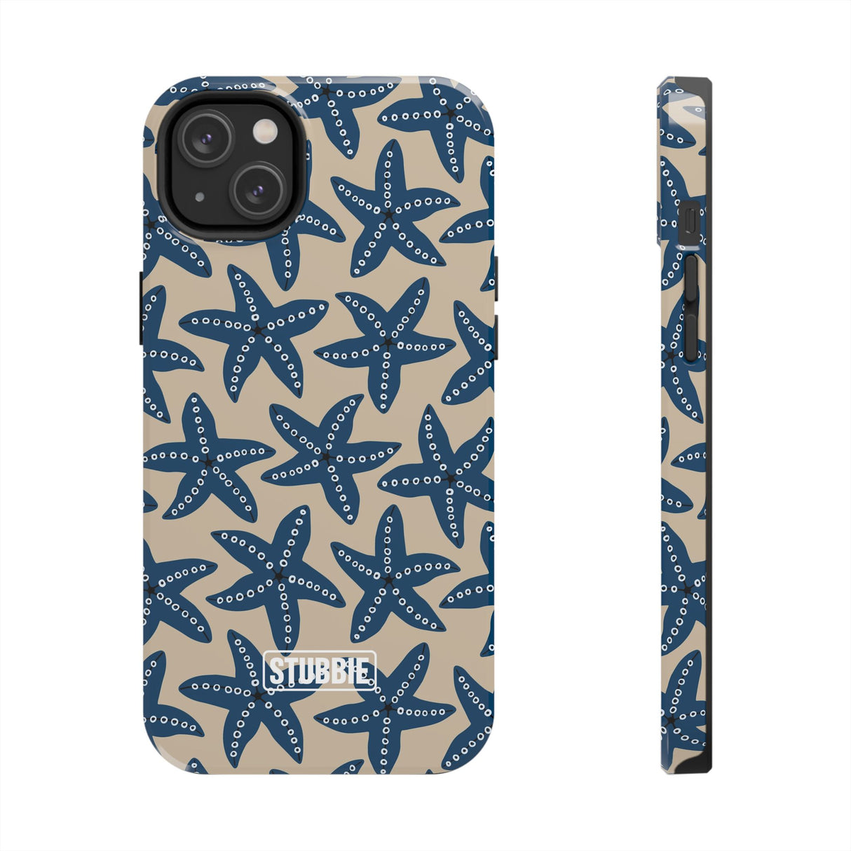 STUBBIE Phone Case for Apple iPhone - Blue Starfish Stubbie