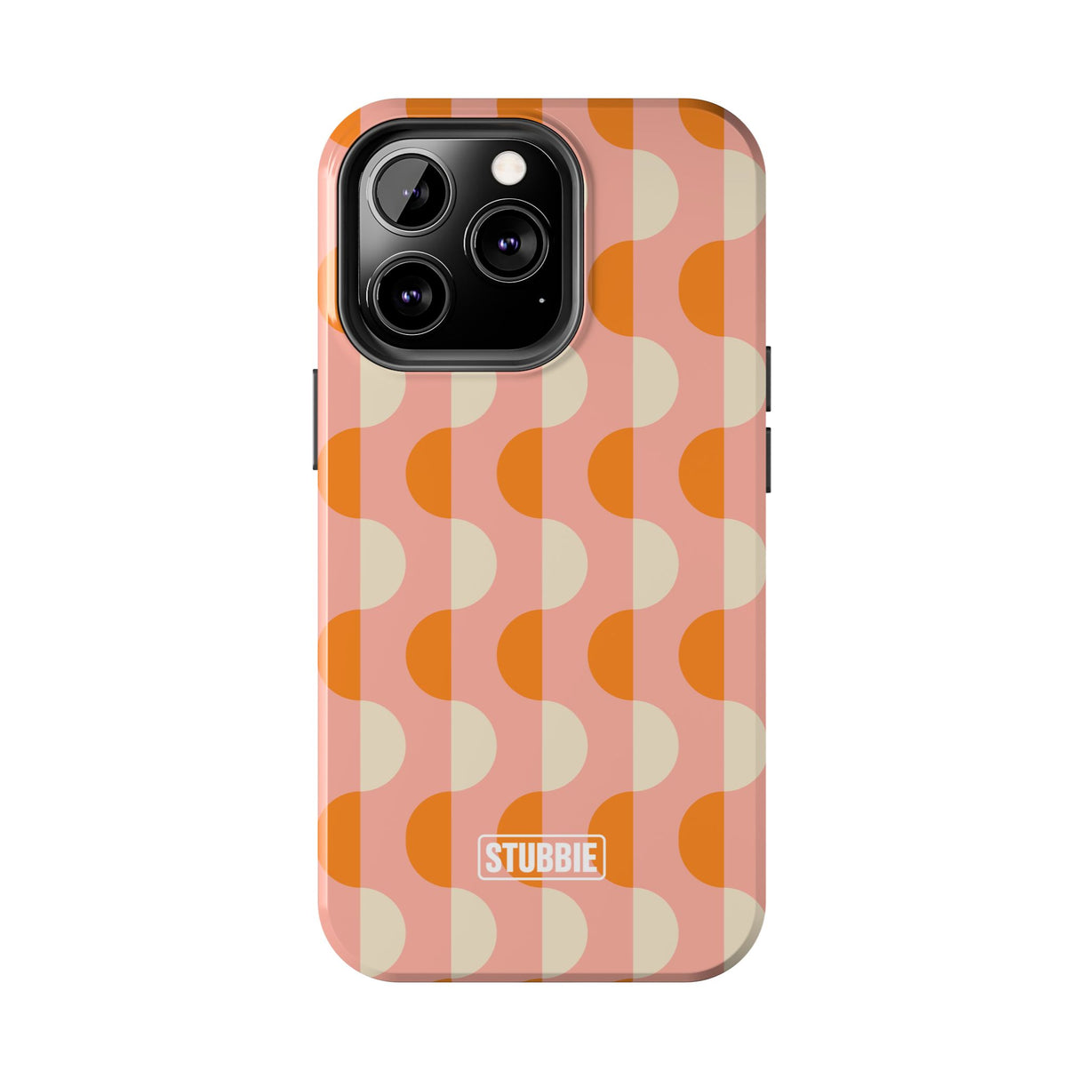 STUBBIE Phone Case for Apple iPhone - Orange Wave Phone Case