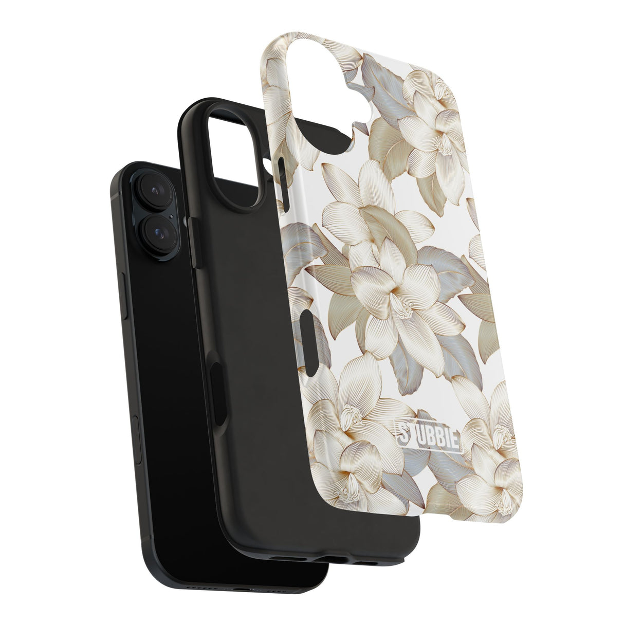 STUBBIE Phone Case for Apple iPhone - White Flowers Phone Case