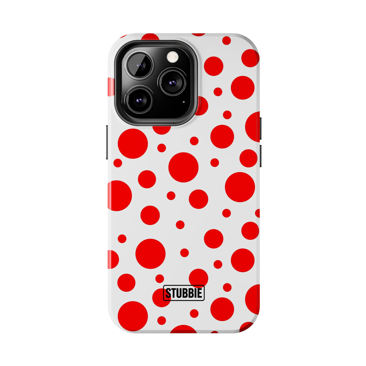 STUBBIE Phone Case for Apple iPhone - Red Polka Dot Phone Case