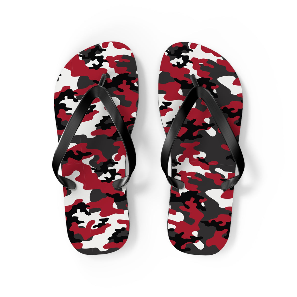 Red Camo Flip Flops