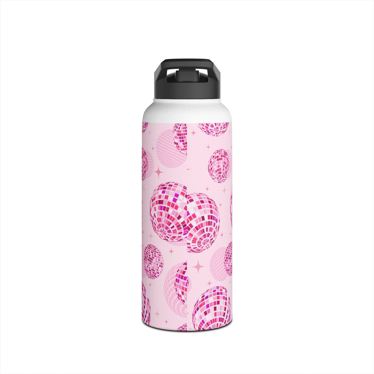 Pink Disco Ball Stainless Steel Water Bottle