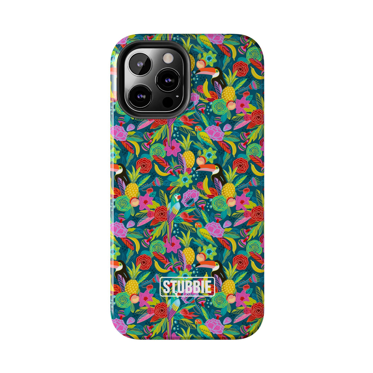 STUBBIE Phone Case for Apple iPhone - Hiding Jungle Birds Stubbie