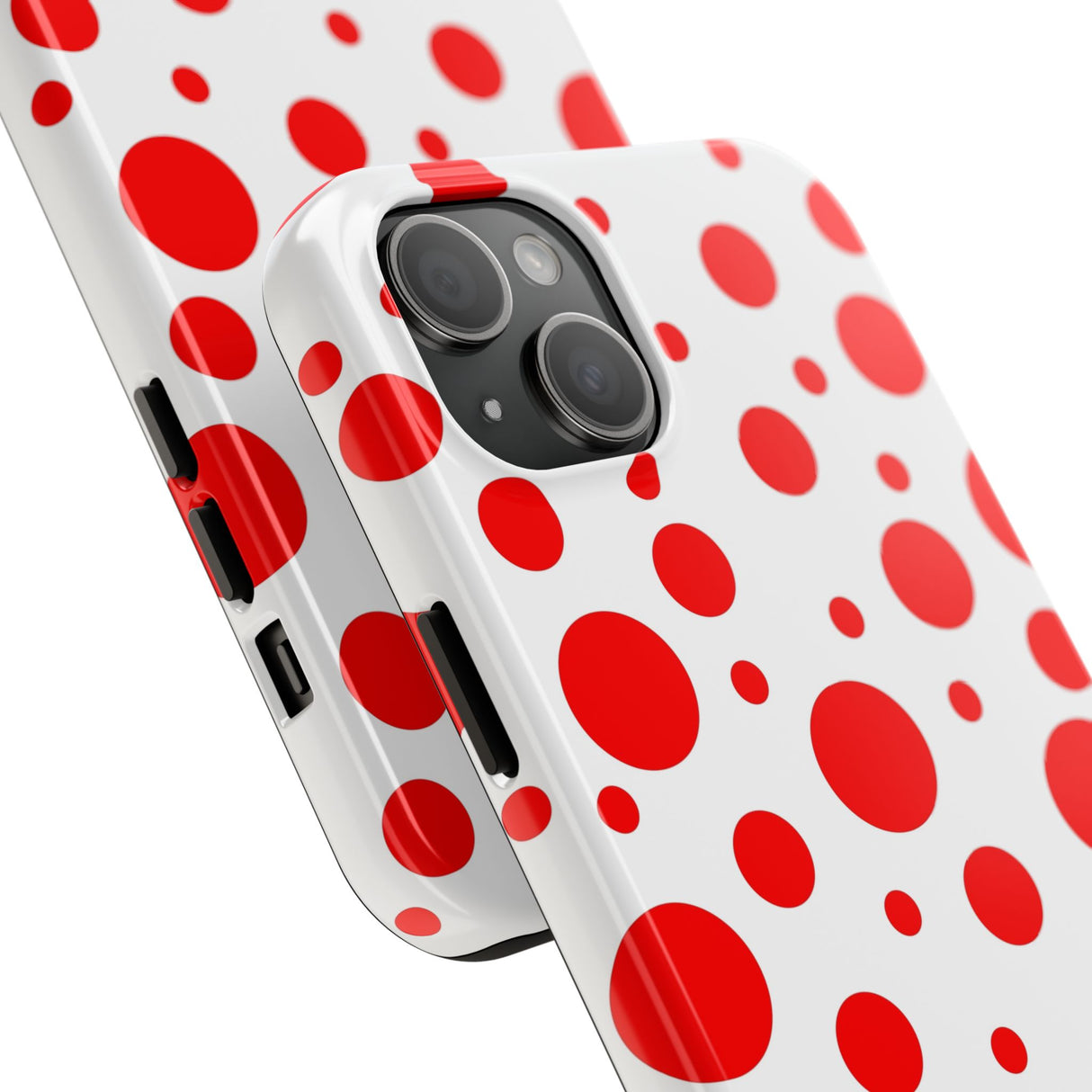 STUBBIE Phone Case for Apple iPhone - Red Polka Dot Phone Case