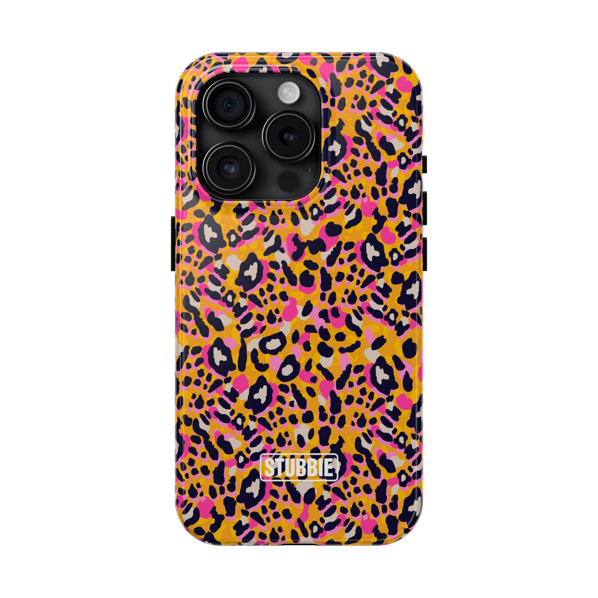 STUBBIE Phone Case for Apple iPhone - Pink Orange Leopard Phone Case