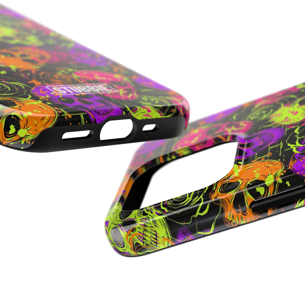 STUBBIE Phone Case for Apple iPhone - Neon Skulls Phone Case