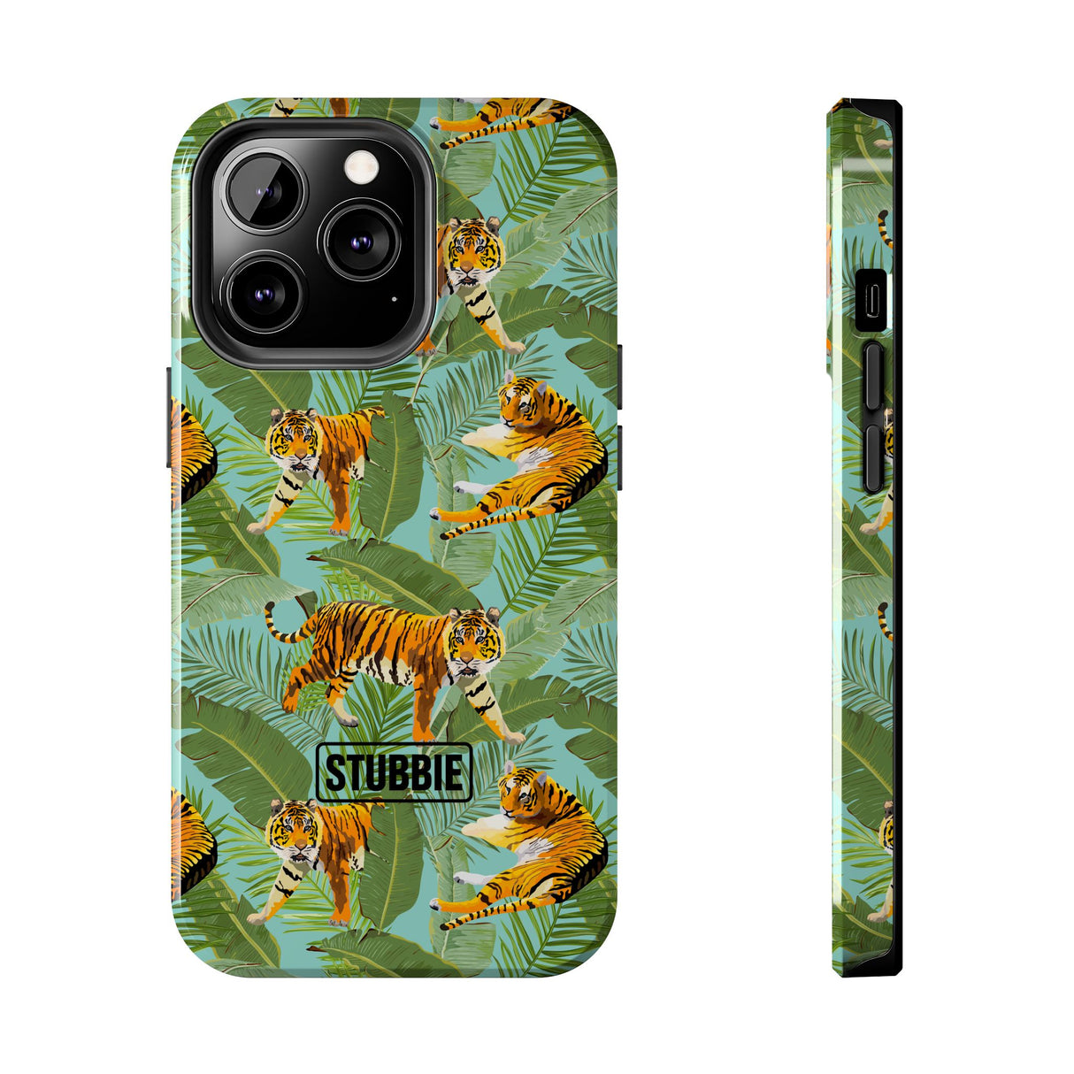 STUBBIE Phone Case for Apple iPhone - Jungle Tiger Stubbie