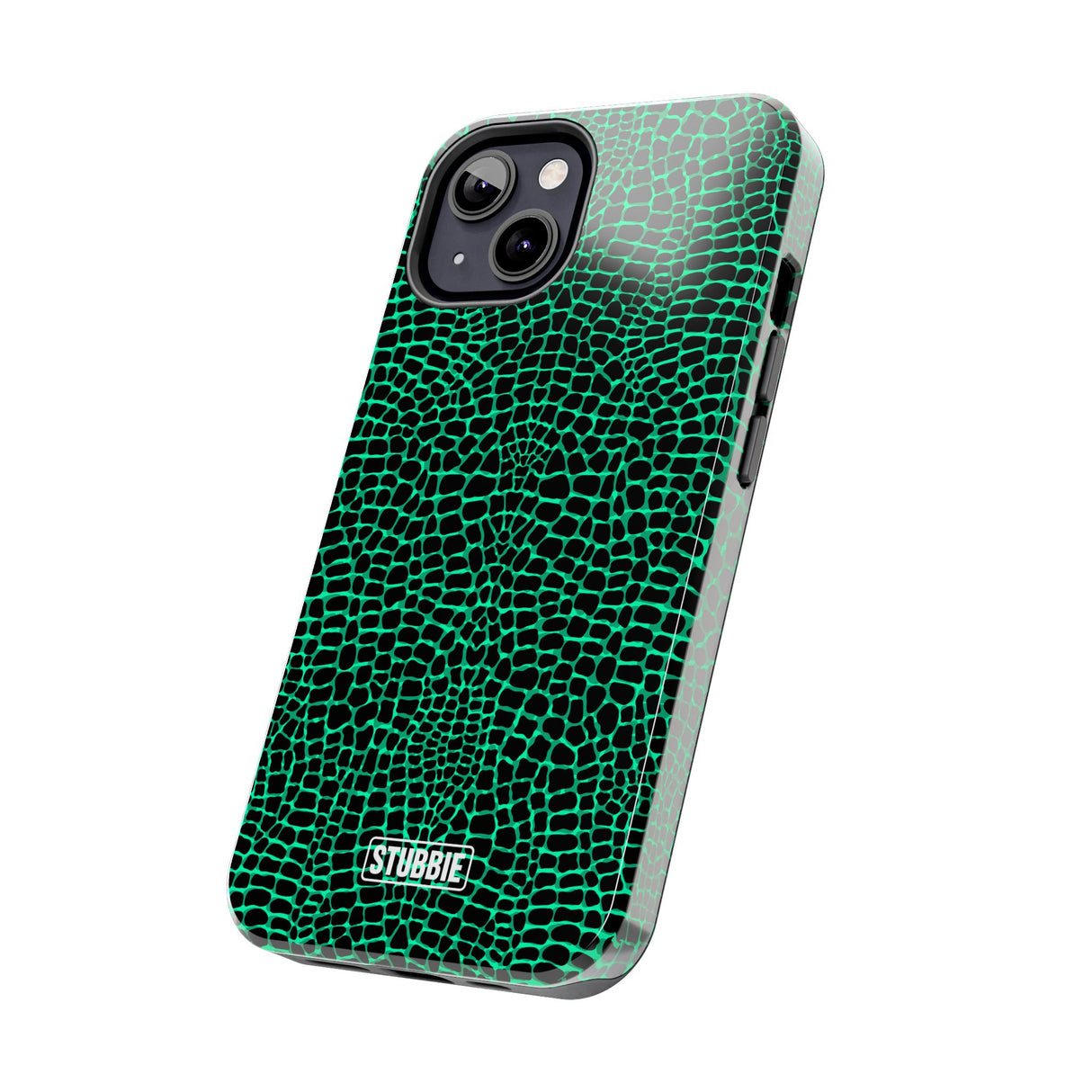 STUBBIE Phone Case for Apple iPhone - Green Croc Phone Case