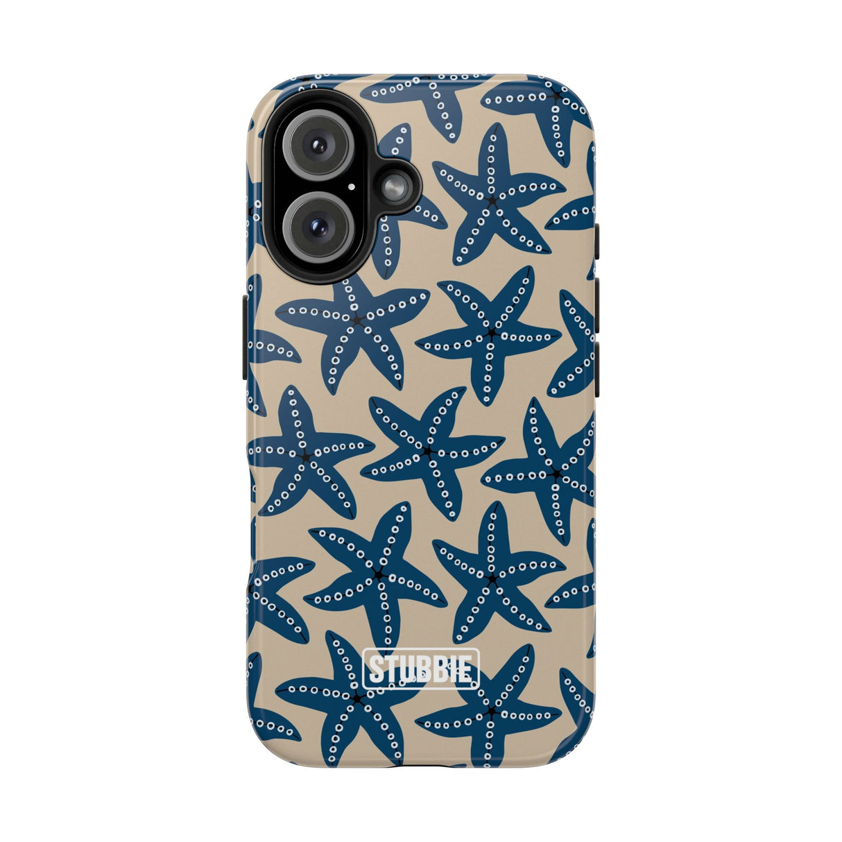 STUBBIE Phone Case for Apple iPhone - Blue Starfish Stubbie