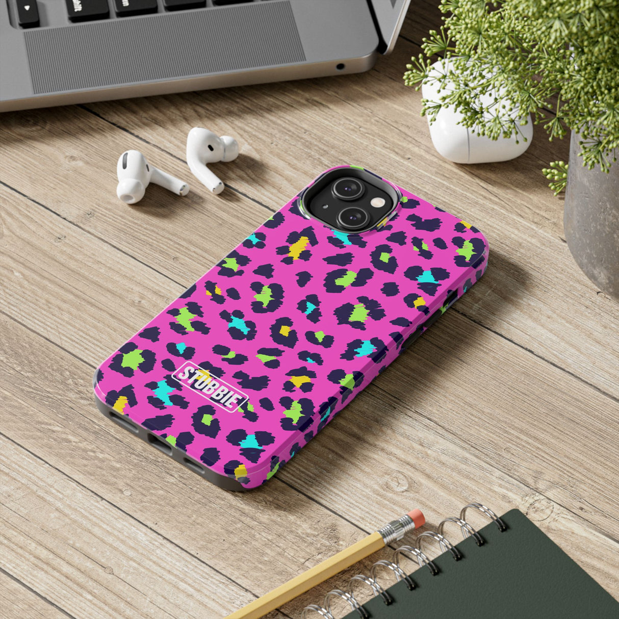 STUBBIE Phone Case for Apple iPhone - Disco Leopard Stubbie