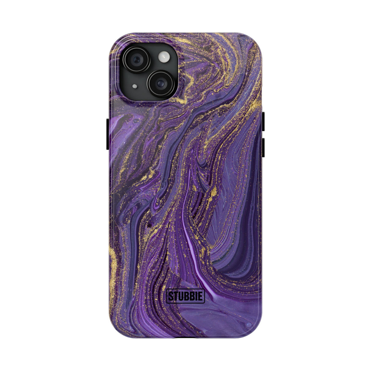 STUBBIE Phone Case for Apple iPhone - Purple Marble Phone Case
