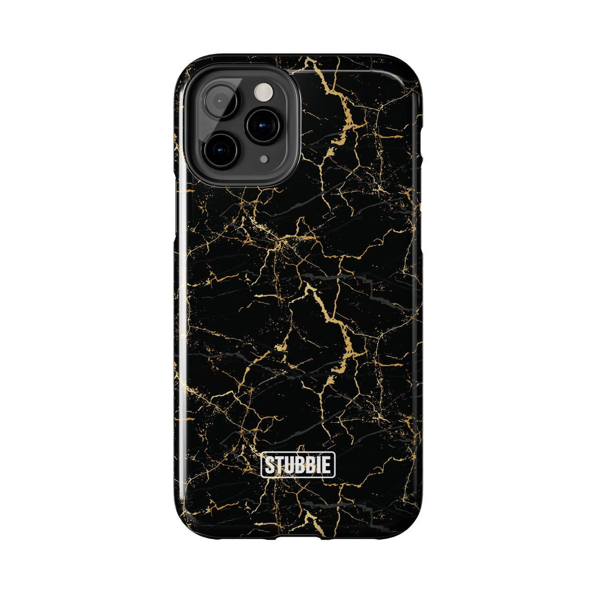 STUBBIE Phone Case for Apple iPhone - Midnight Black Marble Phone Case