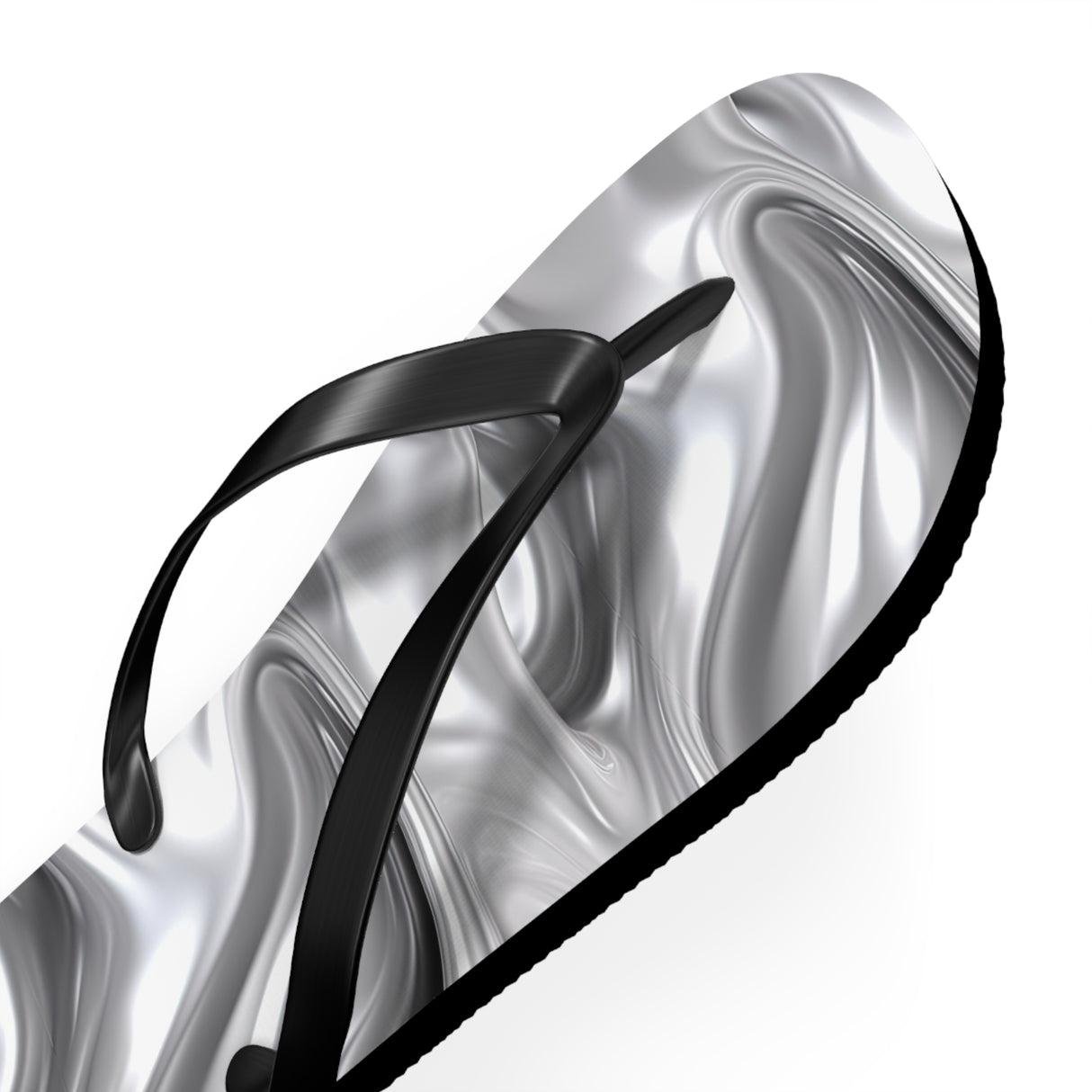 Silver Flip Flops