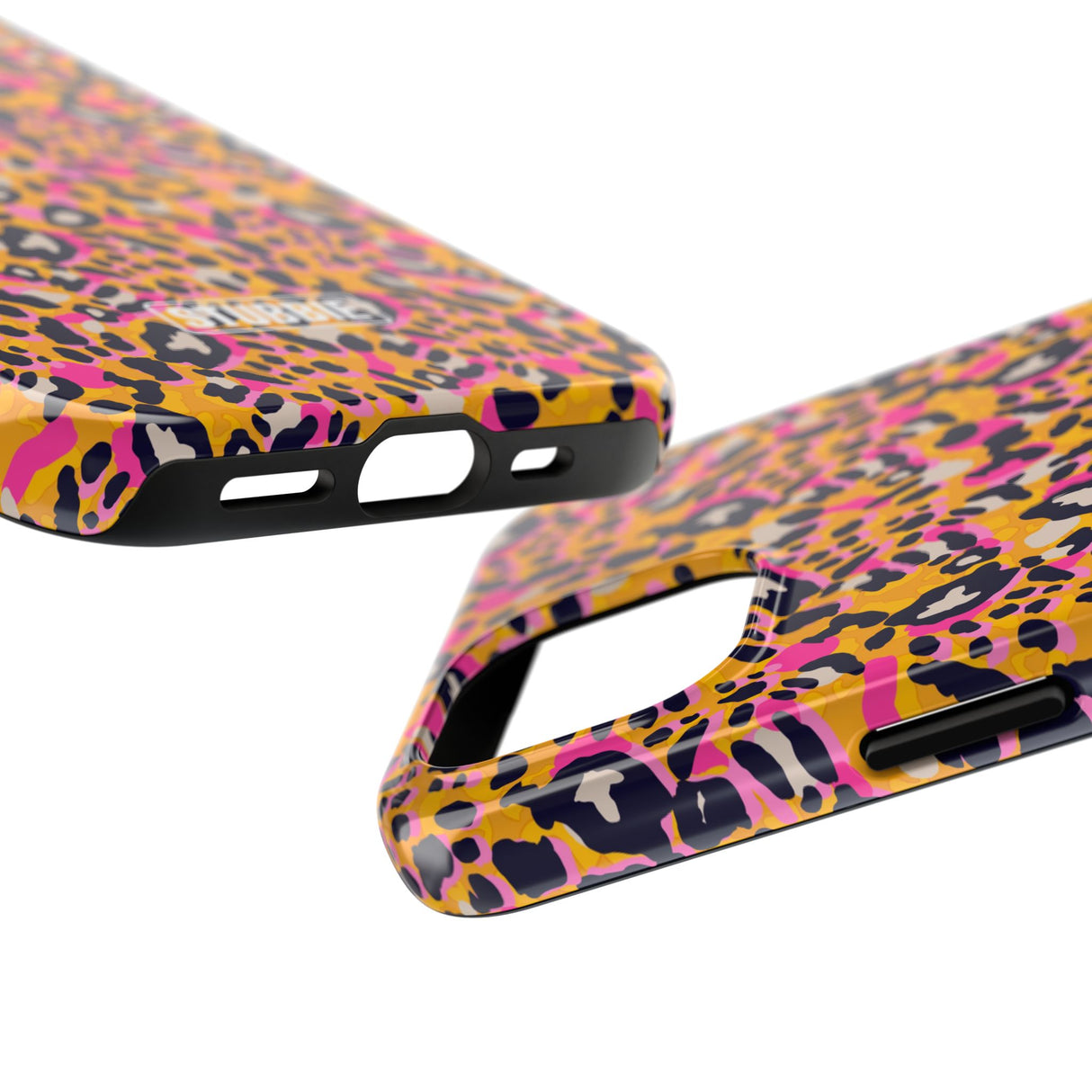 STUBBIE Phone Case for Apple iPhone - Pink Orange Leopard Phone Case