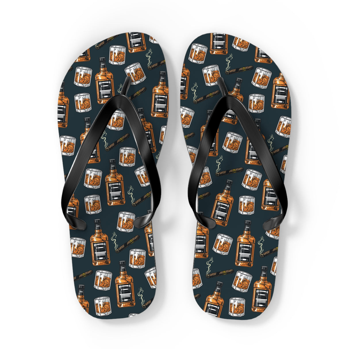 Cognac Flip Flops