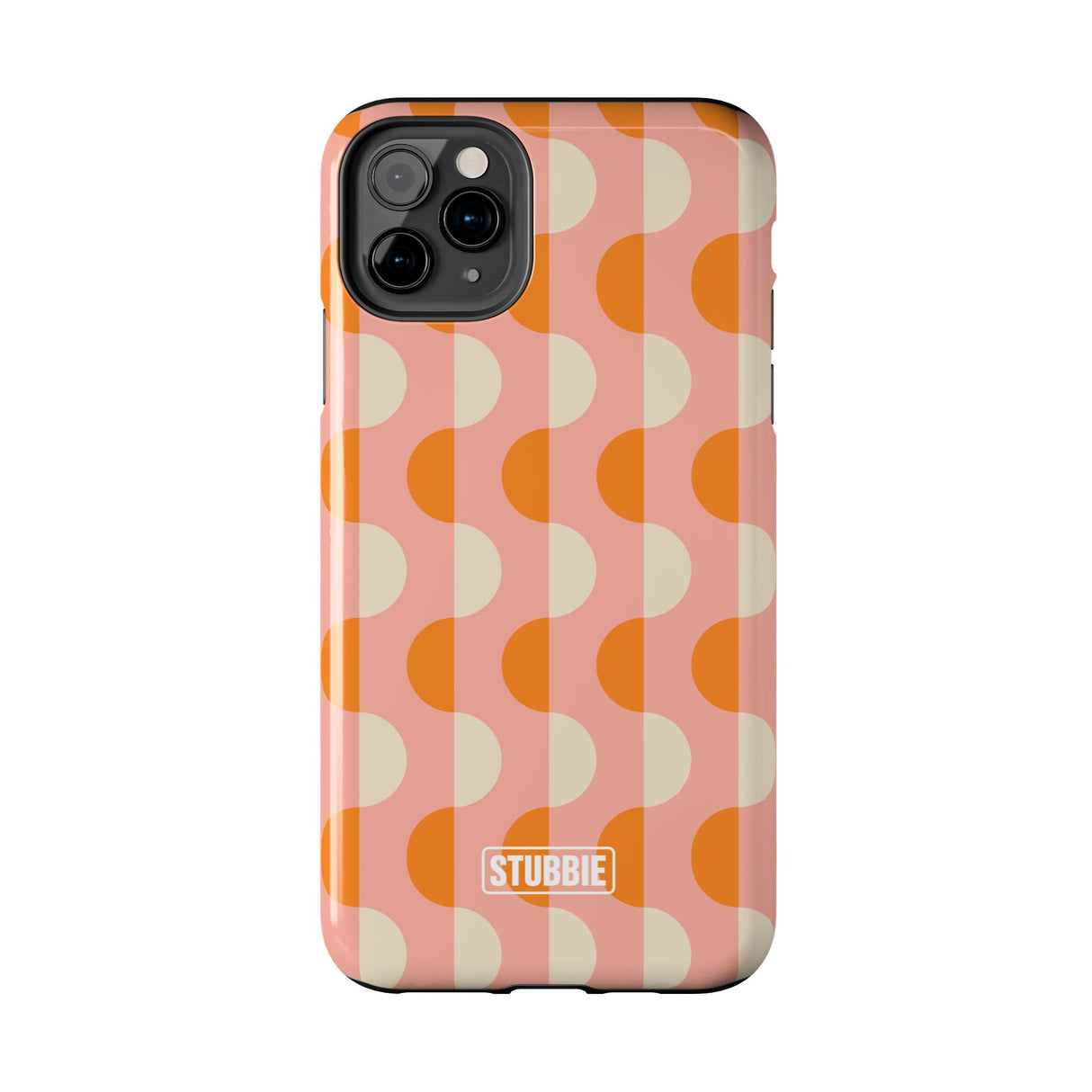 STUBBIE Phone Case for Apple iPhone - Orange Wave Phone Case