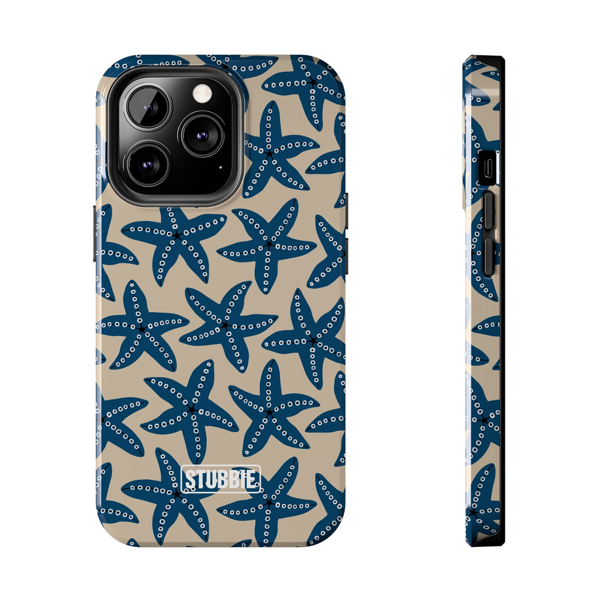 STUBBIE Phone Case for Apple iPhone - Blue Starfish Stubbie