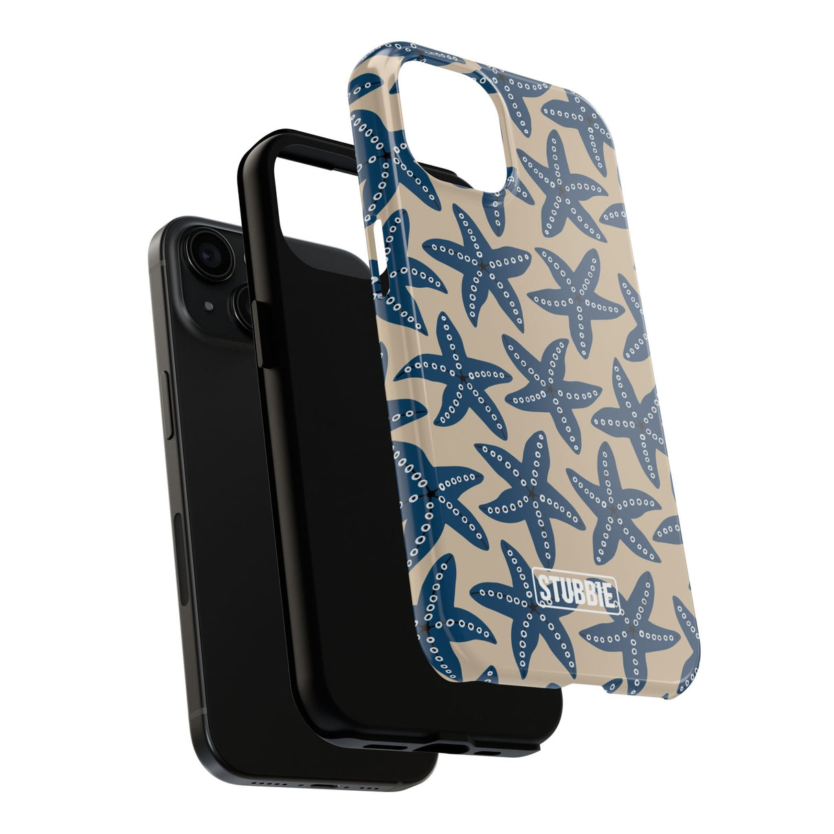 STUBBIE Phone Case for Apple iPhone - Blue Starfish Stubbie