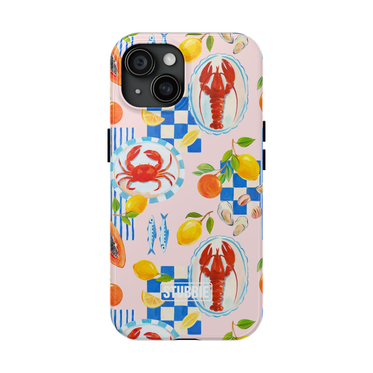 STUBBIE Phone Case for Apple iPhone - Italian Summer Seafood Stubbie