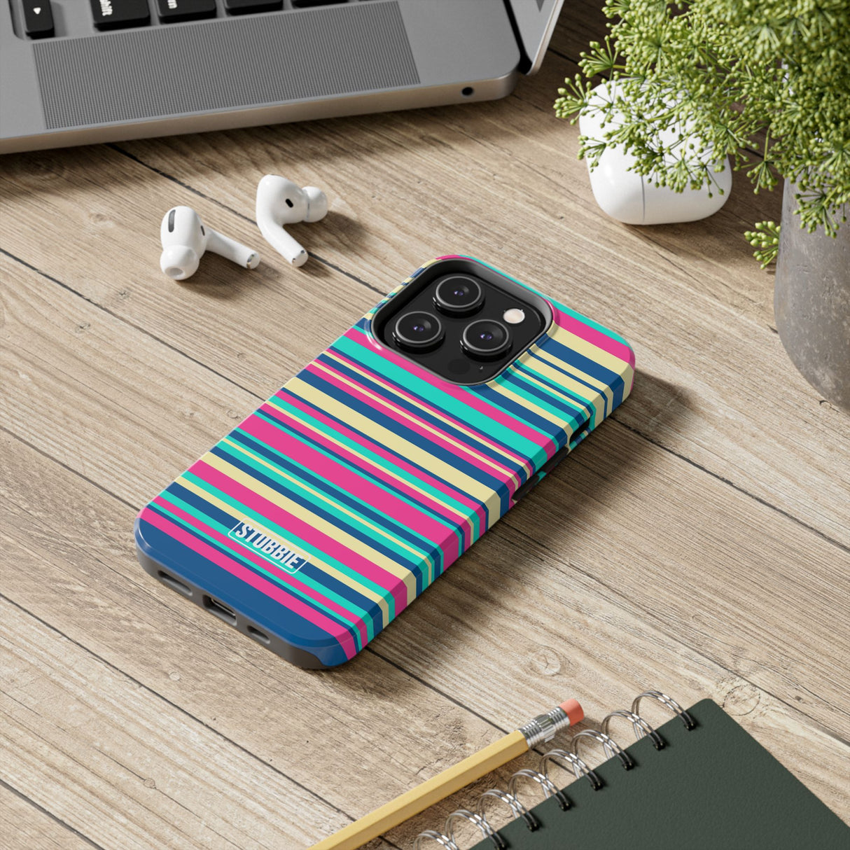 STUBBIE Phone Case for Apple iPhone - Coloured Stripes Phone Case