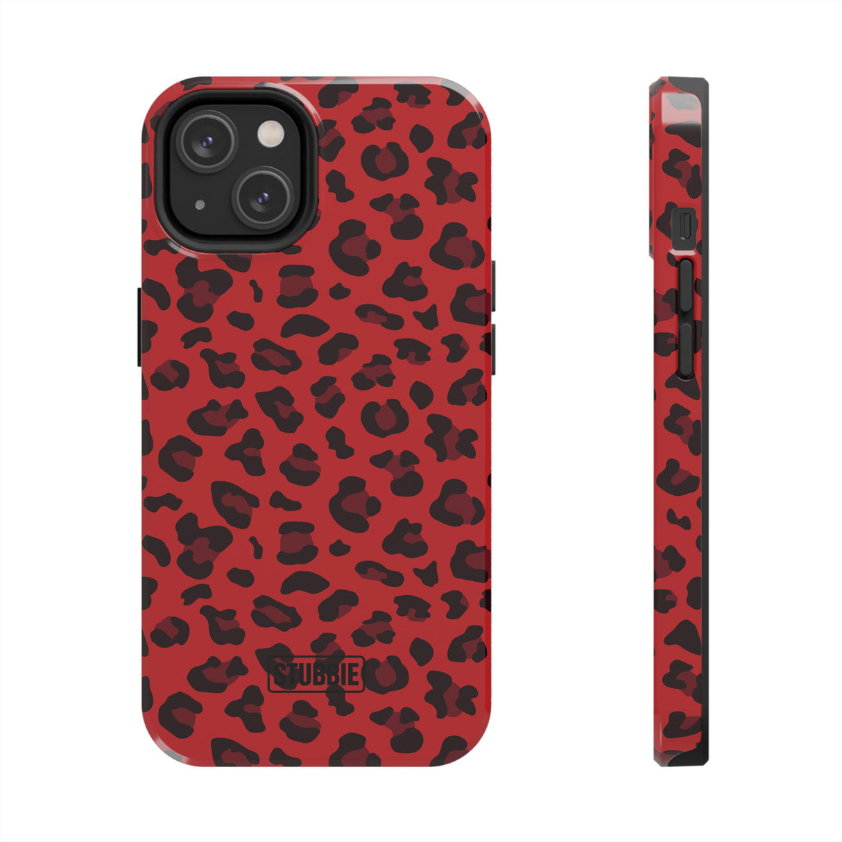 STUBBIE Phone Case for Apple iPhone - Red Leopard Phone Case