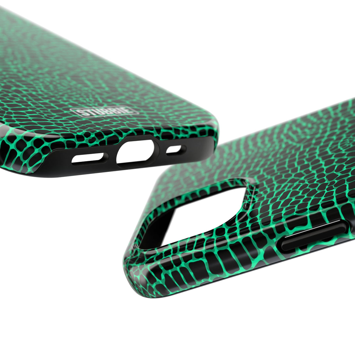 STUBBIE Phone Case for Apple iPhone - Green Croc Phone Case